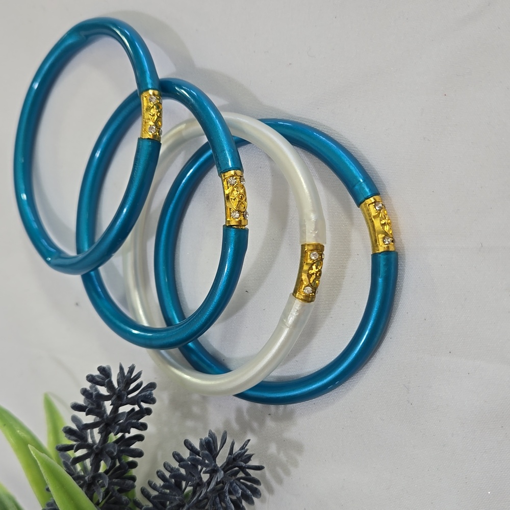 Budha All Weather Womens Bracelet. Color Blue & White ( Not Budhagirls)